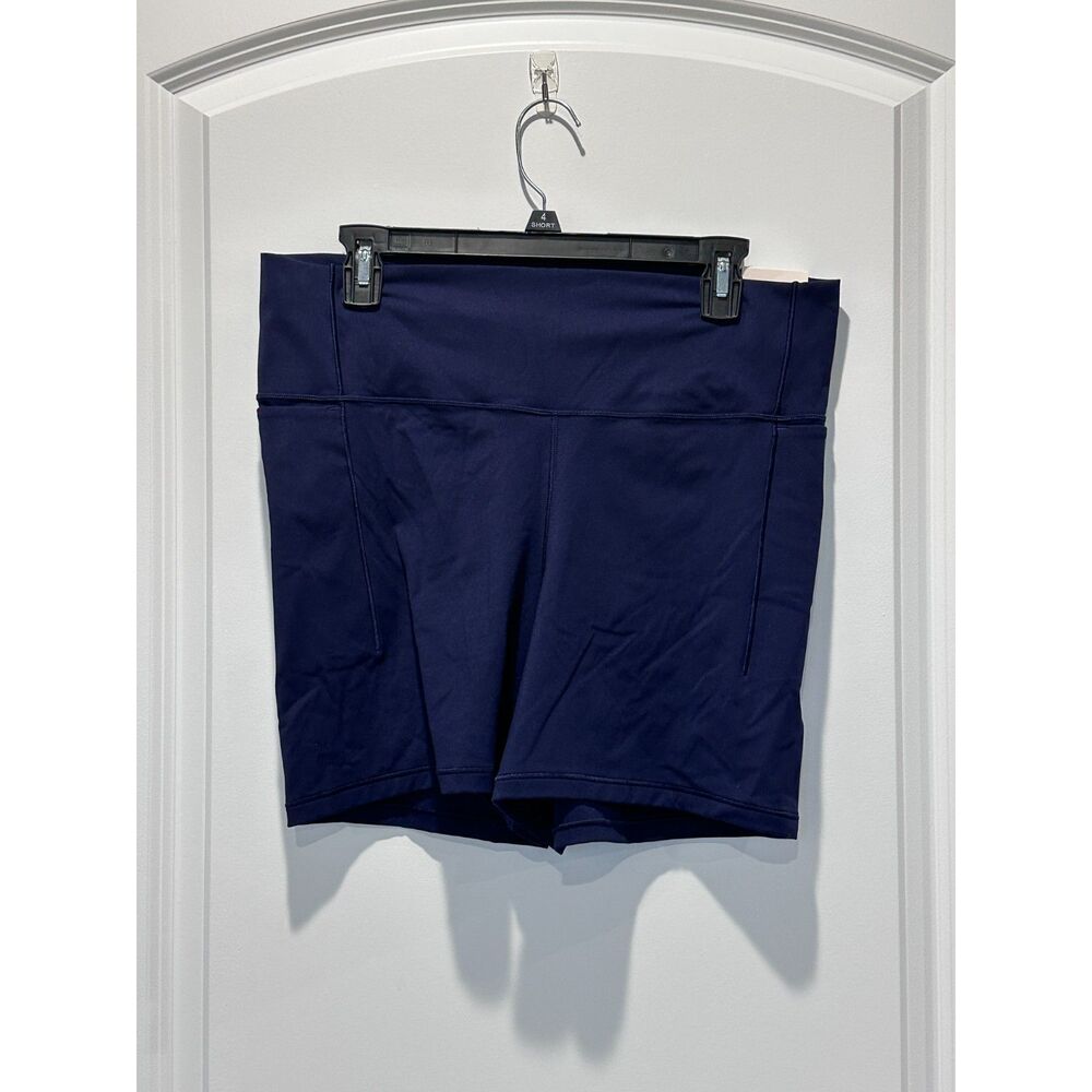 NWT Calia Inspire Collection High-Rise Bike Shorts Navy Pockets Size XXL